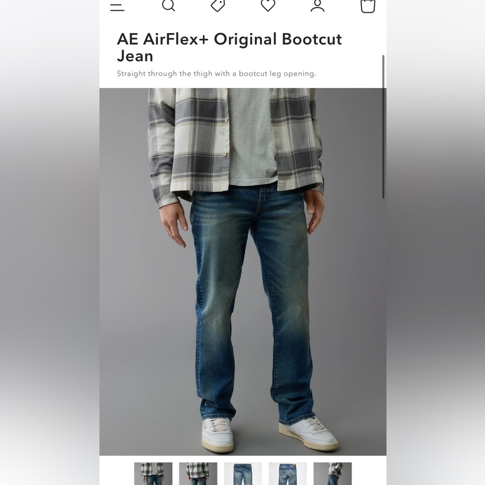 American Eagle Outfitters AirFlex+ Original Bootcut Jeans - medium Tinted